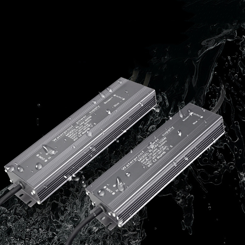 Controlador LED fuente de alimentación impermeable IP67 IP68 transformador de iluminación AC190V ~ 240V a DC 12V 24V 10W 20W 30W 50W 100W adaptador para exteriores