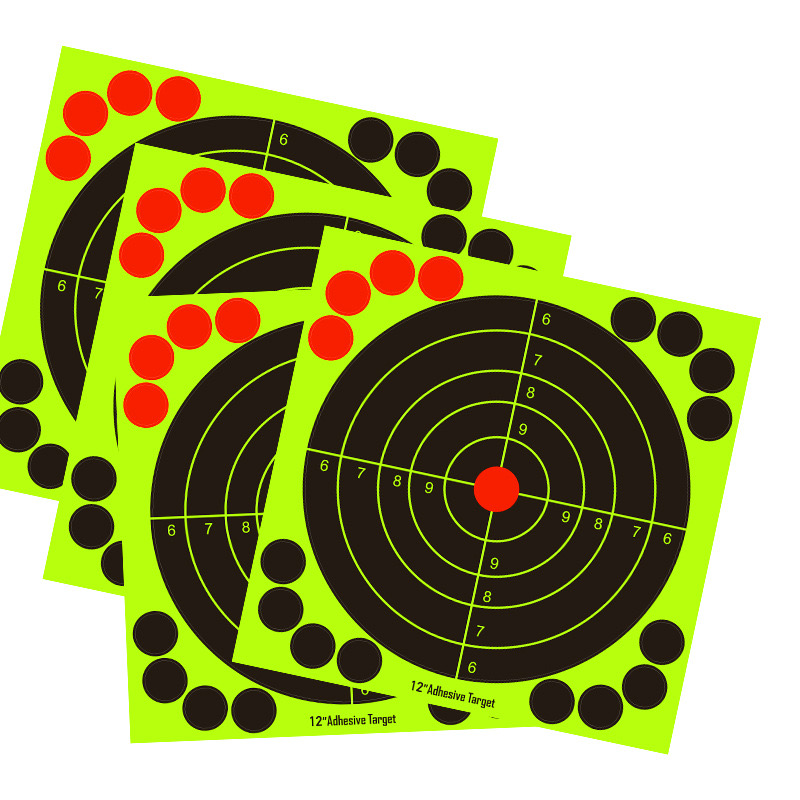 12 Inch Hunting Training Target Paper Cardboard Fl... – Grandado
