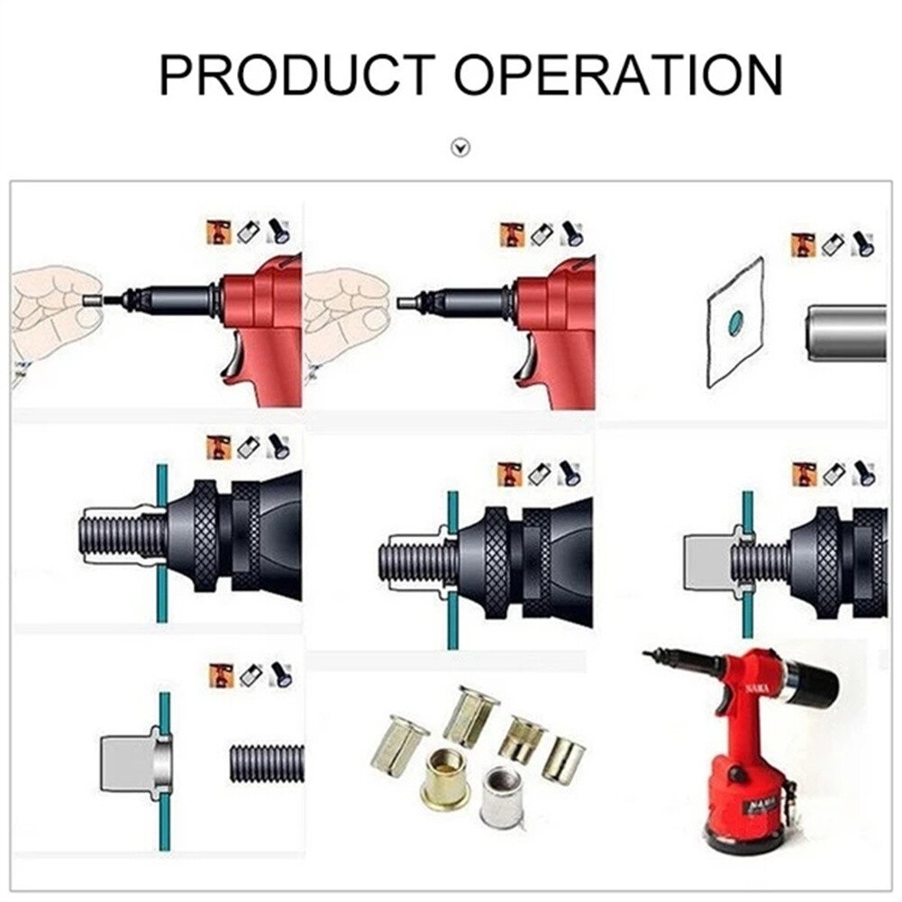 300 Pcs Rivet Nut Plaats Nutsert Cap Verzinkt Carbon Staal Gekartelde Noten Nutsert Platte Kop Schroefdraad M3 M4 M5 m6 M8 M10 M12