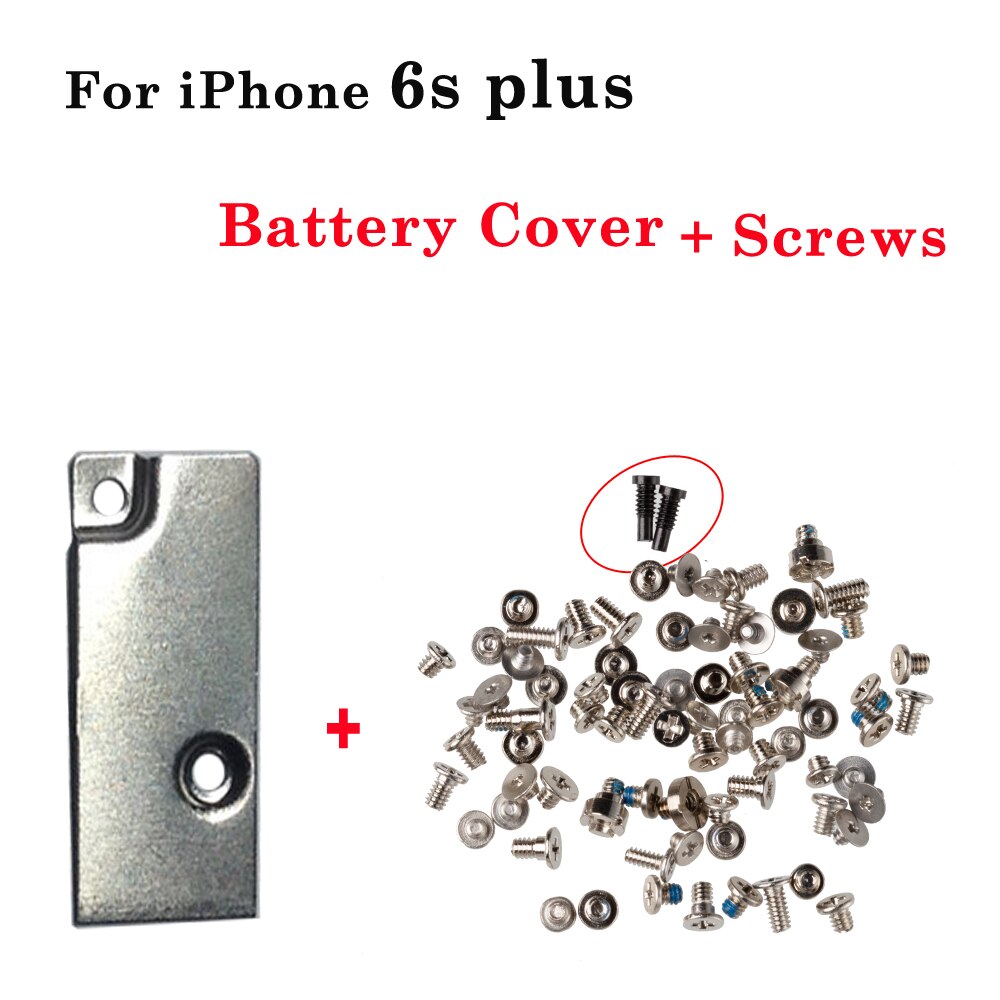 Battery FPC LCD Flex Cable Cover Full screws For iphone 6 6S 7 8 plus X XR XS MAX 11 12 Pro Max inner Metal Bracket Clip Holder: 6SP  battery screws