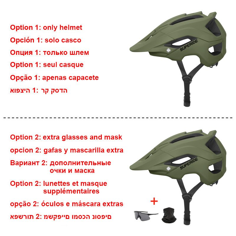 Superide em-molde dh mtb capacete de bicicleta esportes anti-impacto estrada mountain bike capacete das mulheres dos homens equitação ciclismo capacete