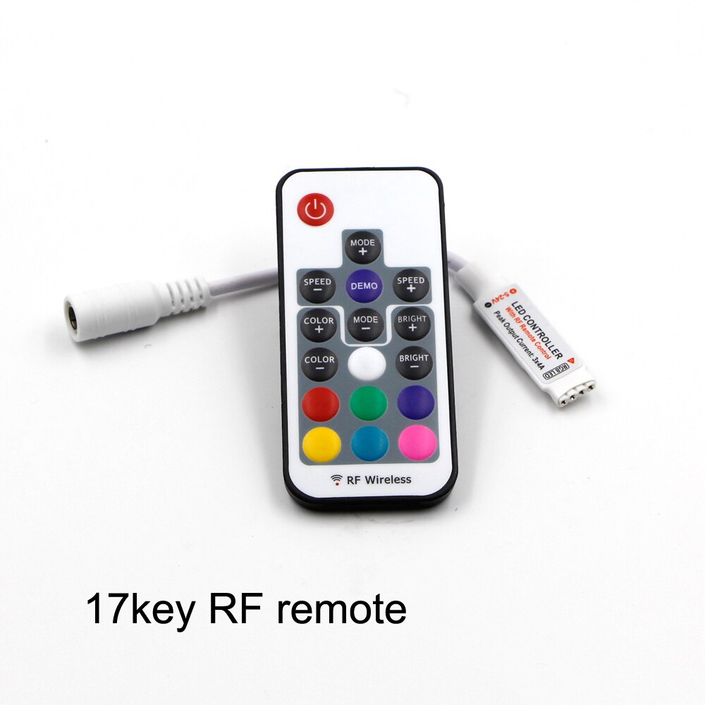 USB/DC 3/17/20/24/44 Tasten RGB Controller Musik IR RF LED Lichter Streifen Fernbedienung für RGB LED Streifen Lichter 5050 2835 SMD