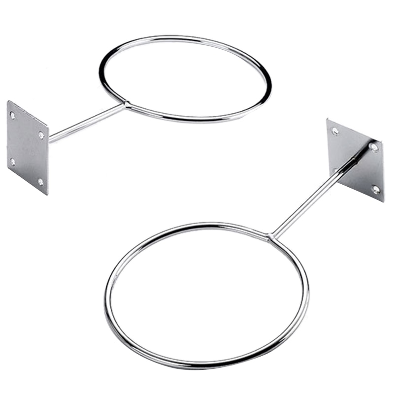 2 Pack Wall Mount Sports Ball Holder Display for Medicine Ball, Basketballs, Volleyballs, Soccer Storage Rack