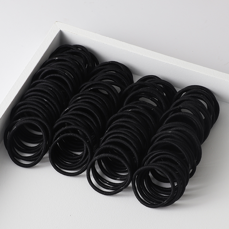 Cintas para el pelo de Color caramelo para niña, accesorios para el cabello elásticos, soporte para cola de caballo, tocado de goma, adornos coreanos para niños, 100 Uds.: style-4