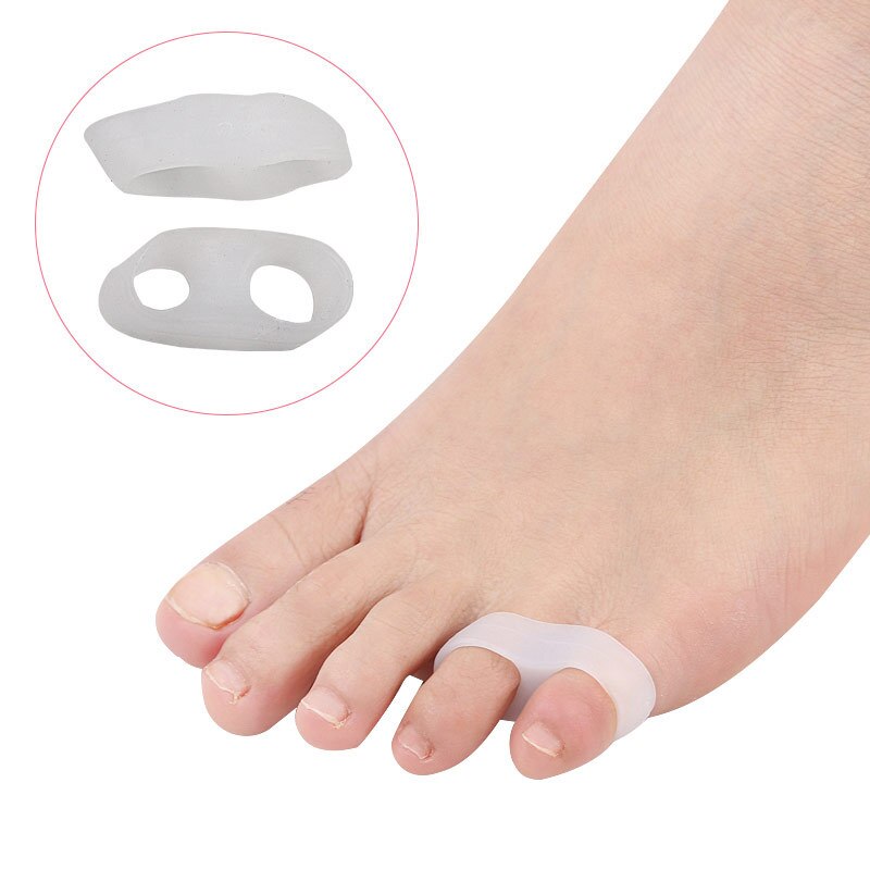 5Paare Zehe Bahre Kleinen Daumen Silikon Zehe Ballen Schutz Schutz Pedikübetreffend Gel Hallux Valgus Korrektor Zehe Finger Separatoren