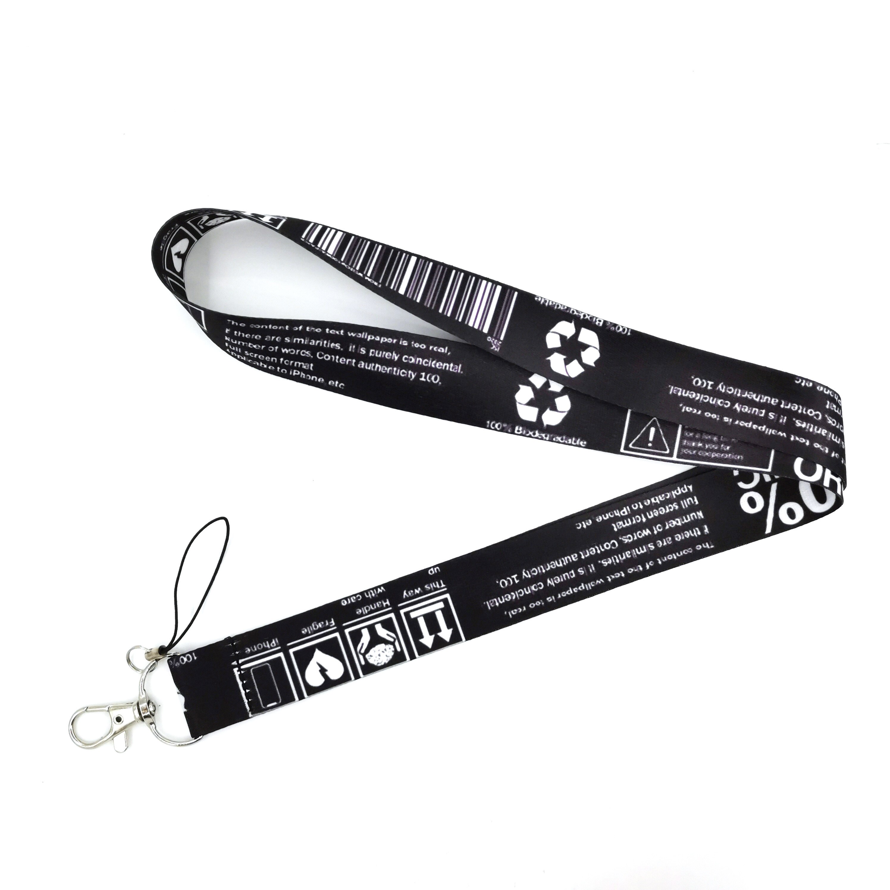 Warnung Zeichen Kühle Lanyards Keychain Für Schlüssel Ich würde Abzeichen Halfter Schlüsselring praktisch Zubehör DIY Hängen Seil