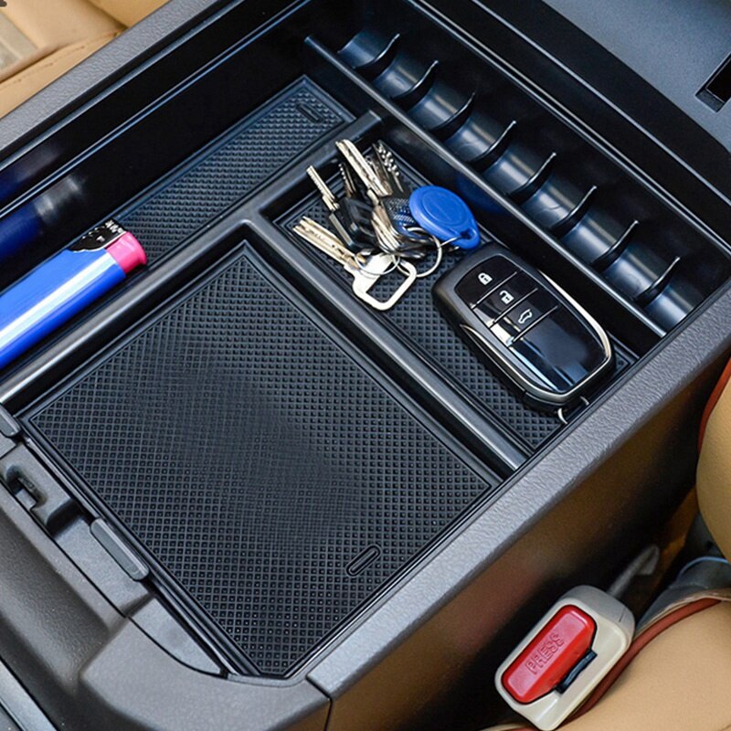 Car Interior Non-Slip Stowing Tidying Box for Toyota Land Cruiser Prado FJ 150 FJ150 FJ120 FJ 120 Accessories