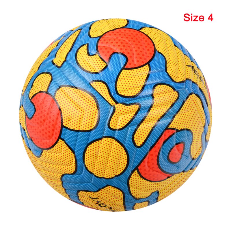 Soccer Balls Official Size 5 Size 4 Premier Seamless Goal Team Match Ball Football Training League futbol bola: 21- BlueYellow Size4