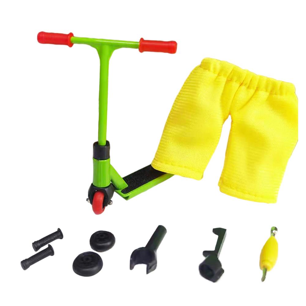 Mini Legering Vinger Scooter Model Set Interactieve Vinger Speelgoed Novelty Sensory Activiteit Vinger Scooter Skateboard Kit: E