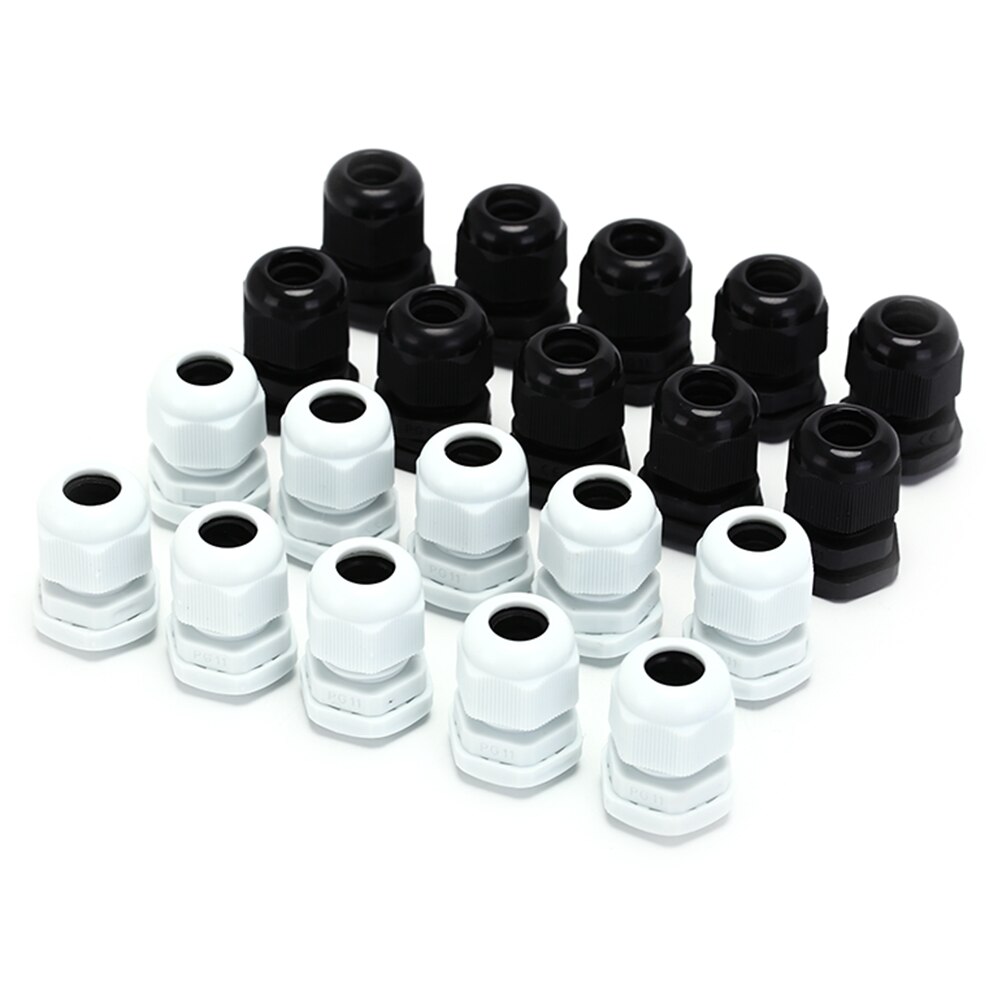 20 stuks kabelschroefverbinding M16, verstelbare kabeldoorvoer, waterdicht, met moer, voor bevestiging van kabelwartels voor outdoor, tuin, garage, aansluitdoos 20 stuks kabelschroefverbinding M16, verstelbare kabeldoorvoer, waterdicht, met moer, voor bevestiging van kabelwartels voor outdoor, tuin, garage, aansluitdoos