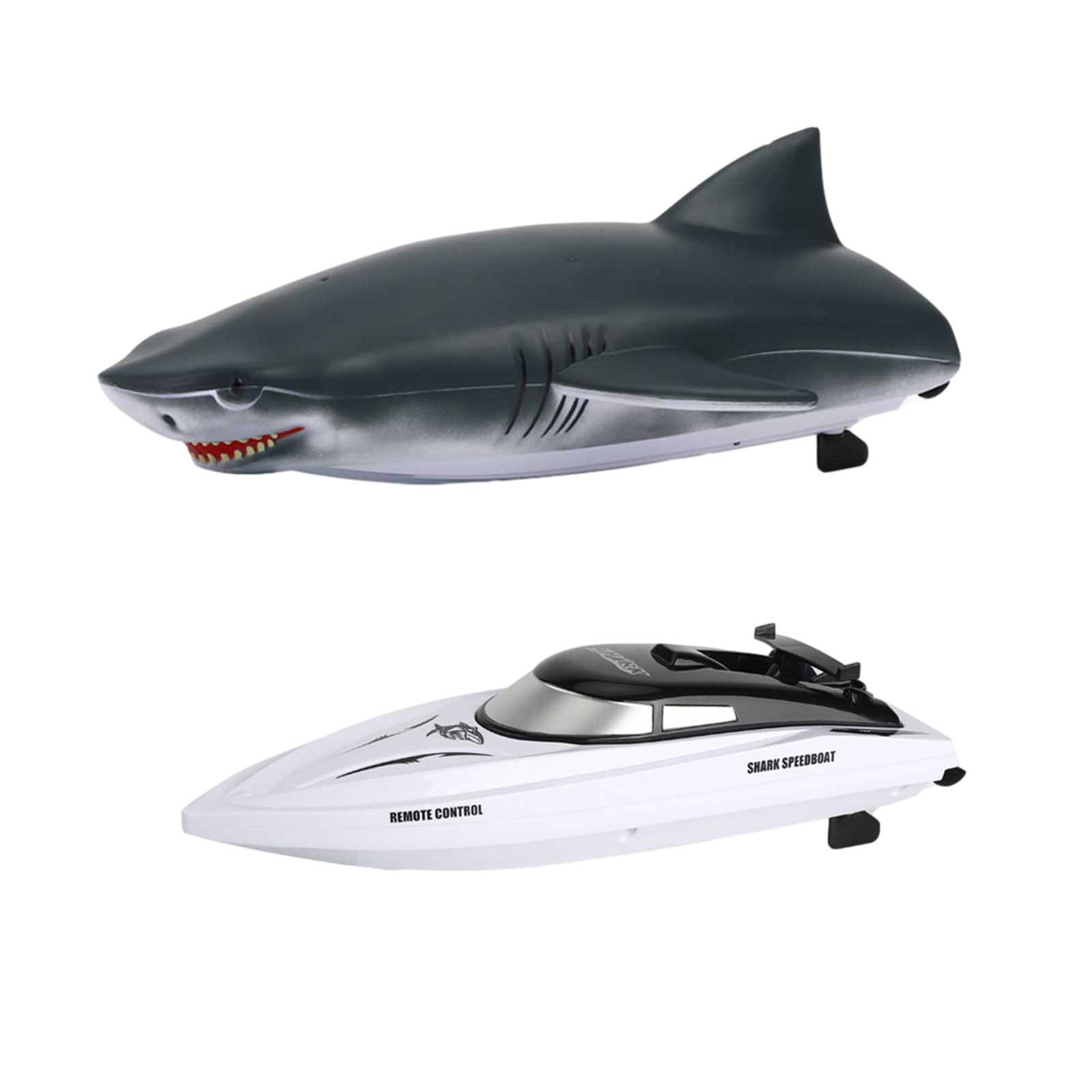 2.4G Rc Shark 2 In 1 High-Speed Afstandsbediening Simulatie Shark Rc Boot Speedboot Rc speelgoed Voor Kinderen Verjaardagscadeautjes