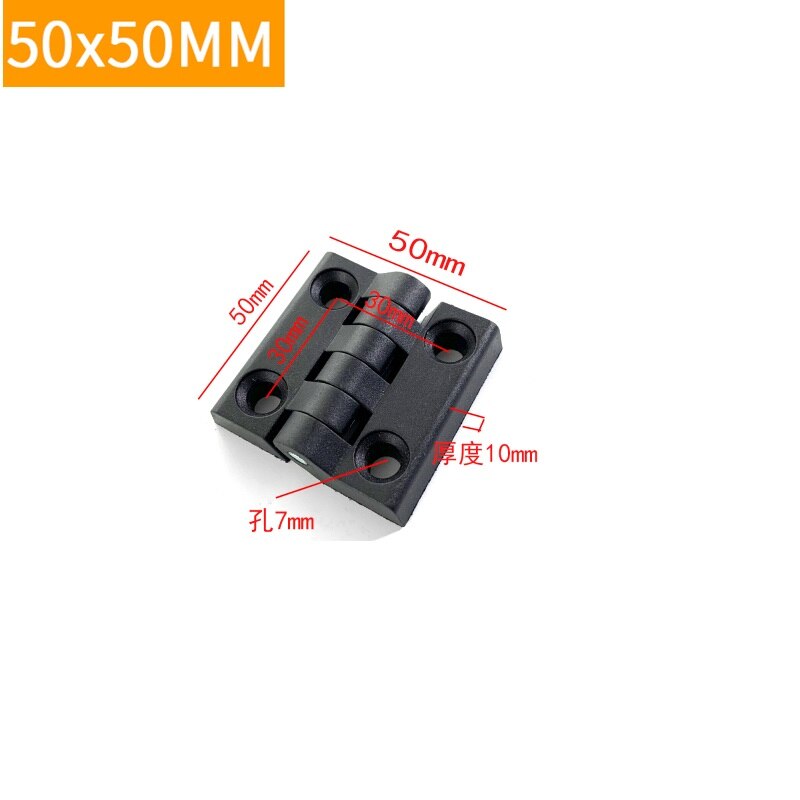 10PCS/LOT Black Nylon Door Butt Hinges Cabinet Door Hinge Plastic Bearing Hinge Electric Cabinet Industrial Hinges