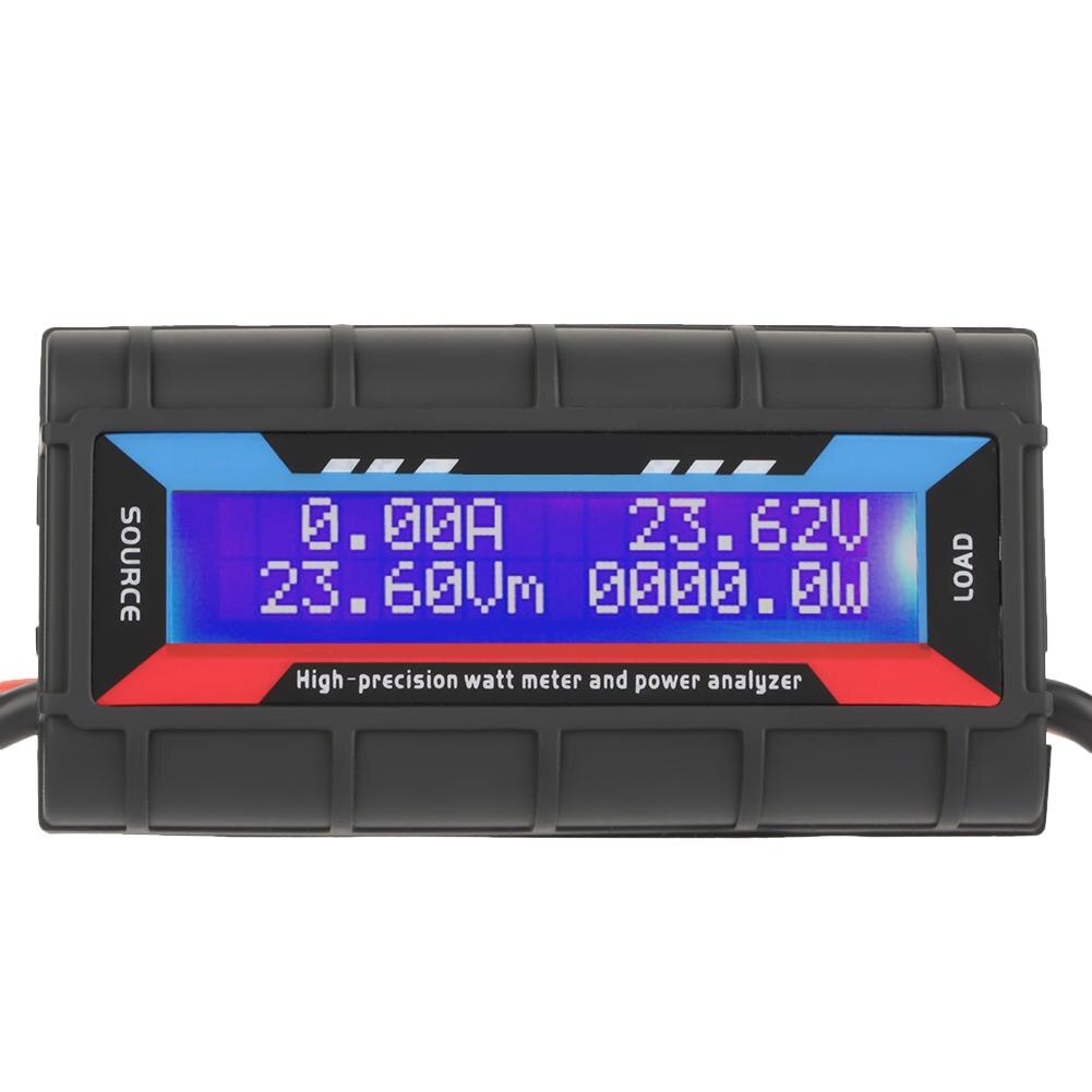 Compteur numérique de Watt de RC d'affichage à cristaux liquides 4.8 V ~ 60 V 150A compteur de haute précision de tension d'analyseur d'énergie d'amplificateur de tension
