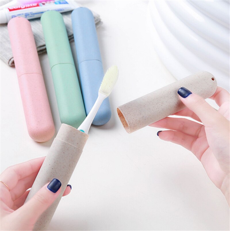 Travel Accessories Toothbrush Tube Cover Case Cap Plastic Suitcase Holder Baggage Boarding Portable Packing organizer