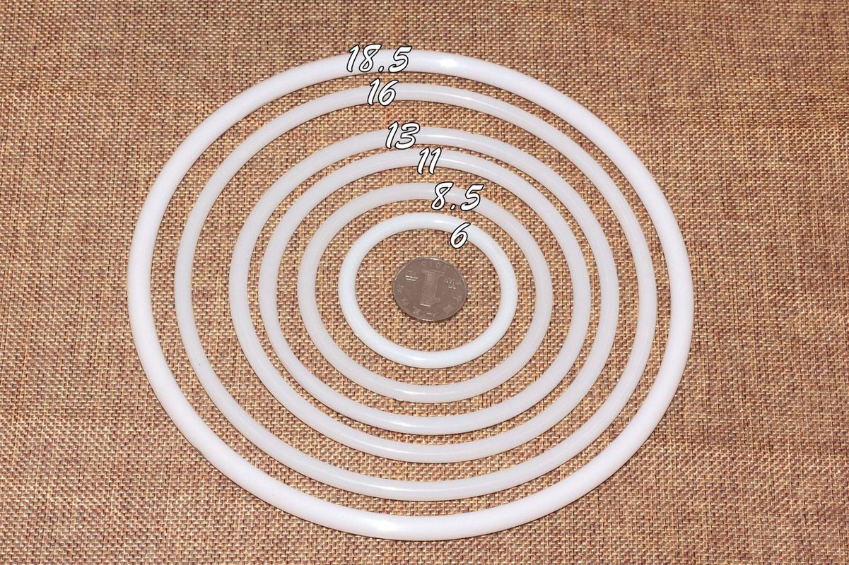 Atrapasueños de plástico para envolver, aro artesanal de macramé, carillón de viento para boda, accesorio de decoración colgante, 10 Uds.