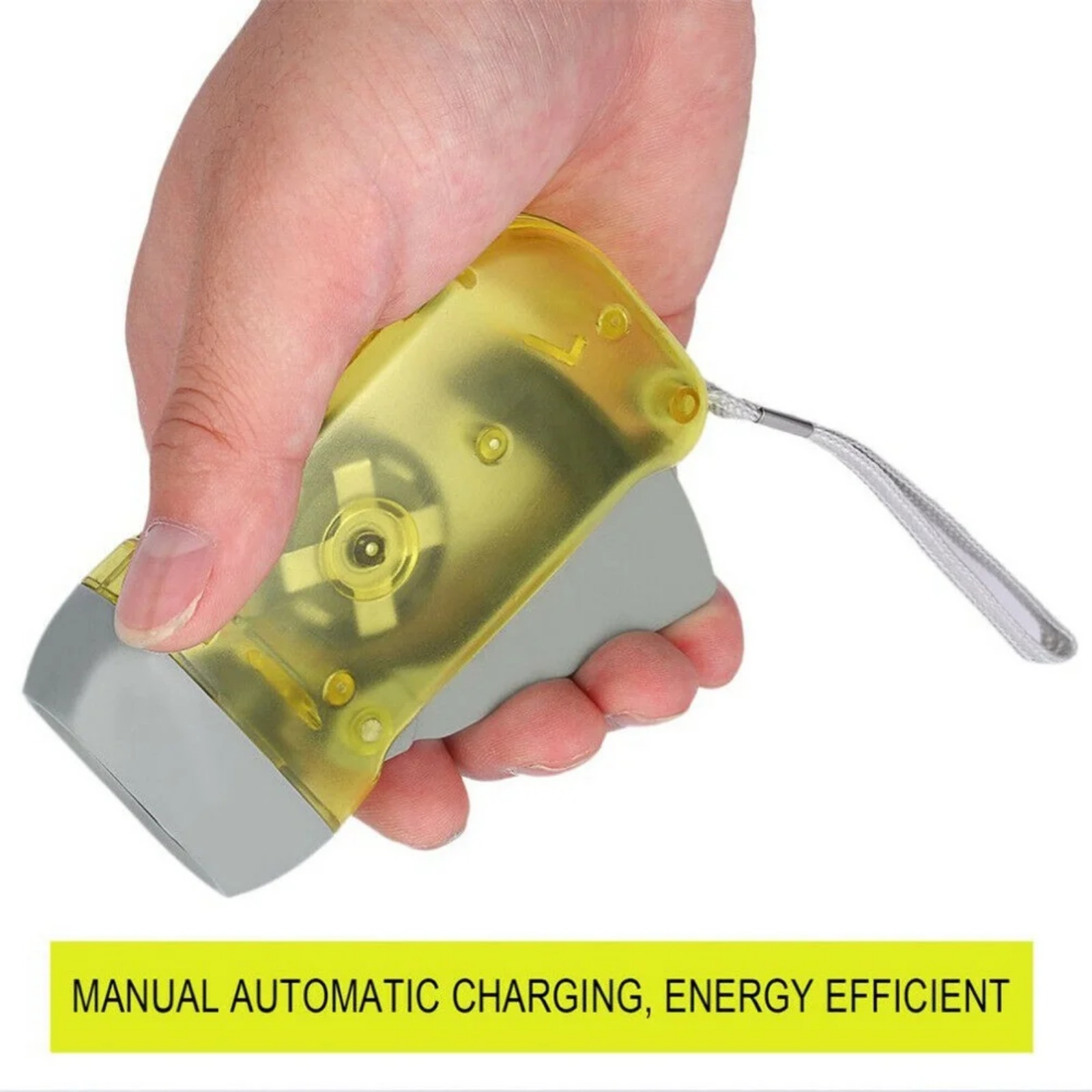 3 led handpressande dynamo vev kraftupprullningslampa ficklampa ficklampa handtrycksvev campinglampa för utomhusbruk