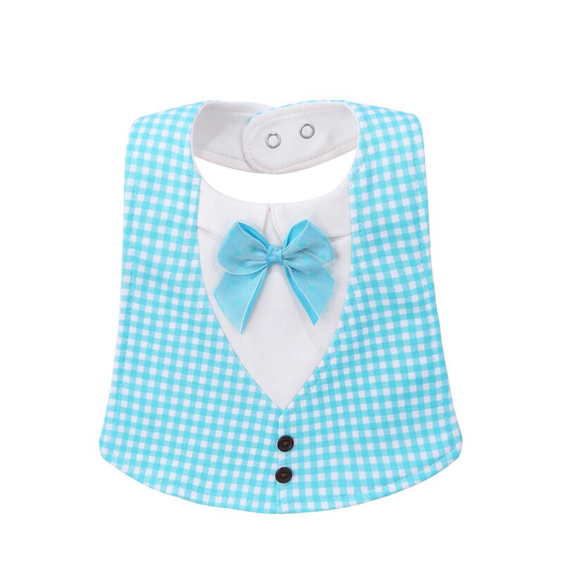 Babero de algodón impermeable con estampado a rayas para bebé, ropa infantil, Bandana con lazo, 0-3 años: 9
