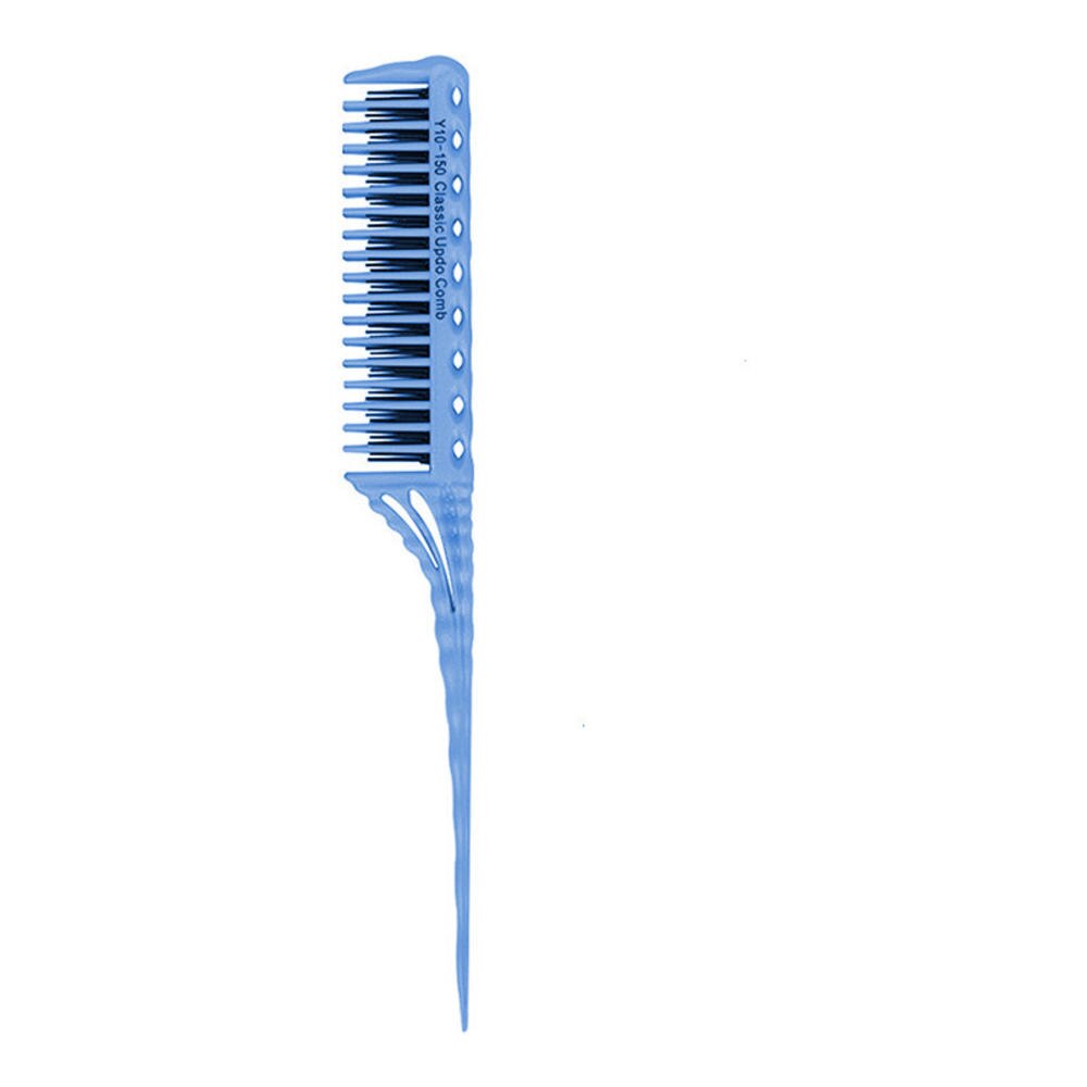 Highlighting Hair Comb ABS Weaving Highlighting Foiling Hair Comb for Salon Dyeing Tail Combs Brush Separate Parting For Hair: blue