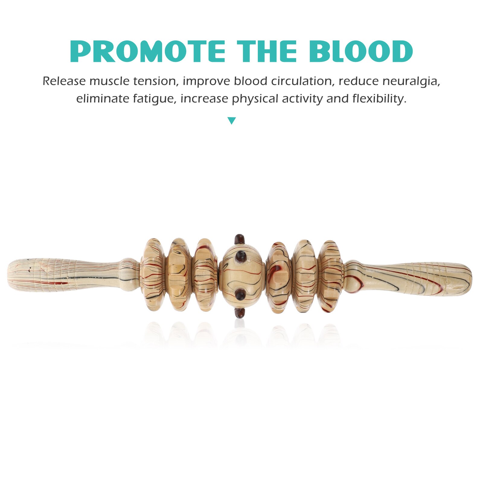 Bâton de massage du ventre, rouleau en bois Durable, Simple et pratique pour la maison, 1 pièce
