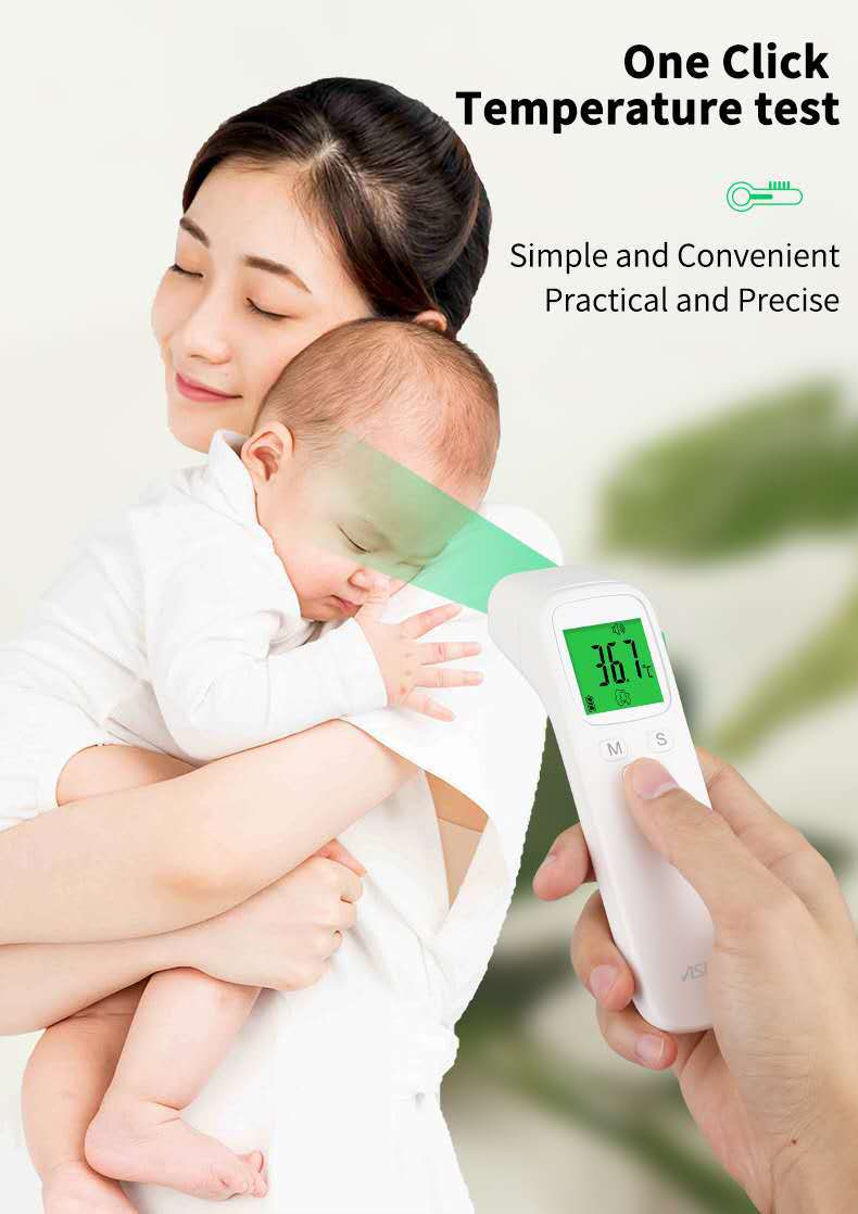 Outdoor/Home Digitale Infrarood Koorts Oor Thermometer Non-contact Body Voorhoofd Thermometer Baby Volwassenen