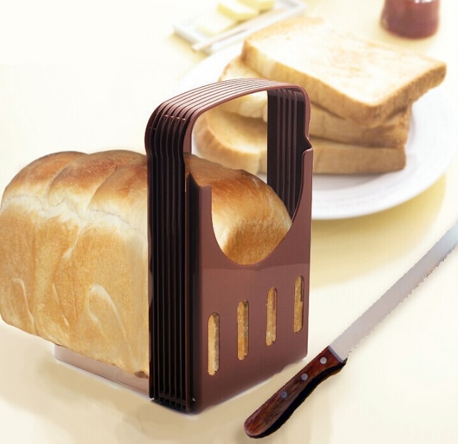 Opvouwbare Praktische Brood Cutter Loaf Toast Slicer Snijden Snijden Gids Keuken Tool