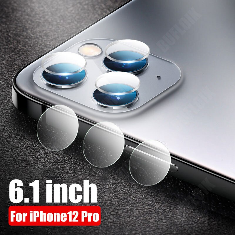 3Pcs Camera Bescherming Glas Voor Iphone 11 12 Mini Pro Max X Xr Xs Max Screen Protector Voor Iphone 11 Pro 7 8 Plus Se Lens Glas: For iphone 12 Pro