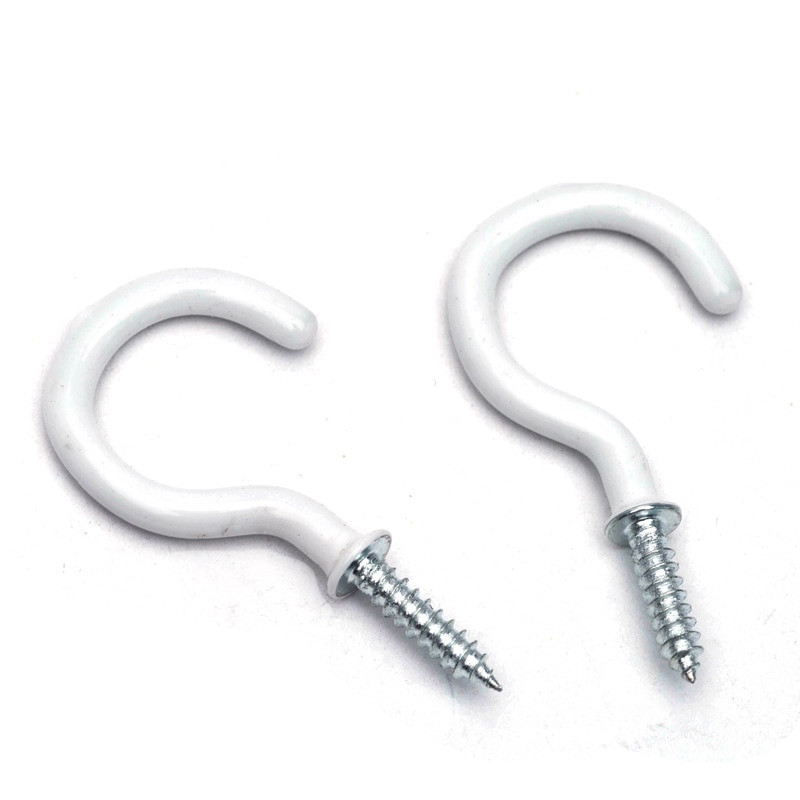 10pcs New Mug Shouldered Hanger Cup Hooks Heavy Duty Screw-In Ceiling Hooks Cup 