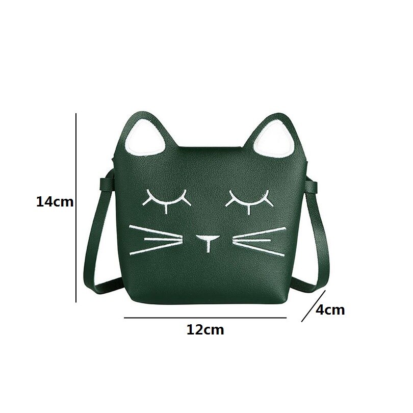 Mini Cartoon Kat Meisjes Messenger Bag Mooie Kinderen Prinses Mode Crossbody Tassen Vrouwelijke Karakter Schoudertas HS01