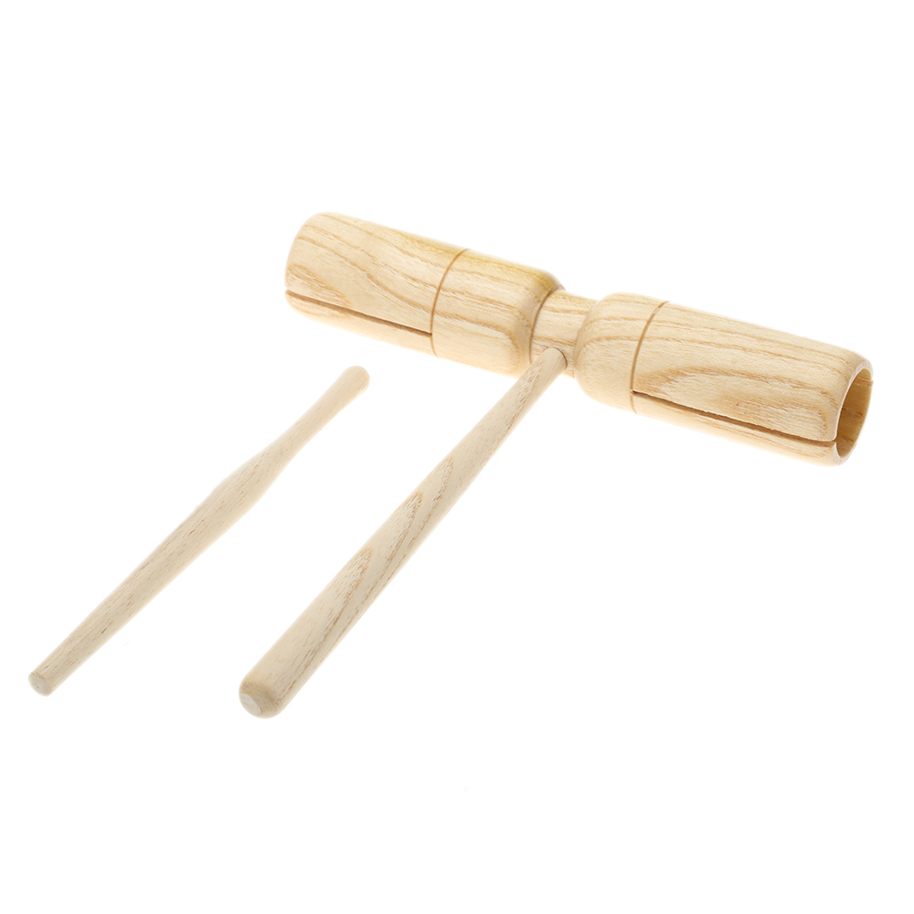 Grand Instrument de Percussion matériel petit corbeau en bois sondeur deux tons exquis enfant Instrument de musique