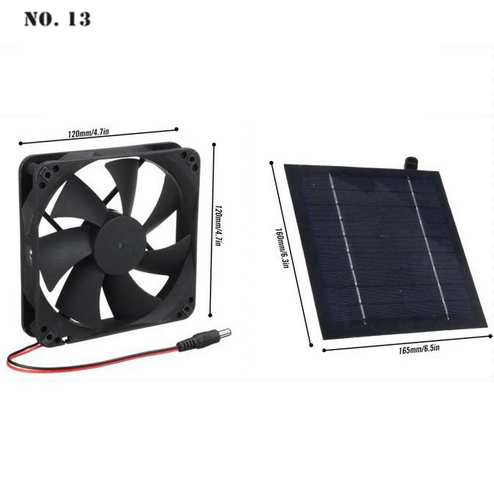 20W Solar Fan Mini Exhaust Fan for Bathroom , Kitchen Solar Exhaust Mini Fan Home Cooling and Heating Ventilation Equipment