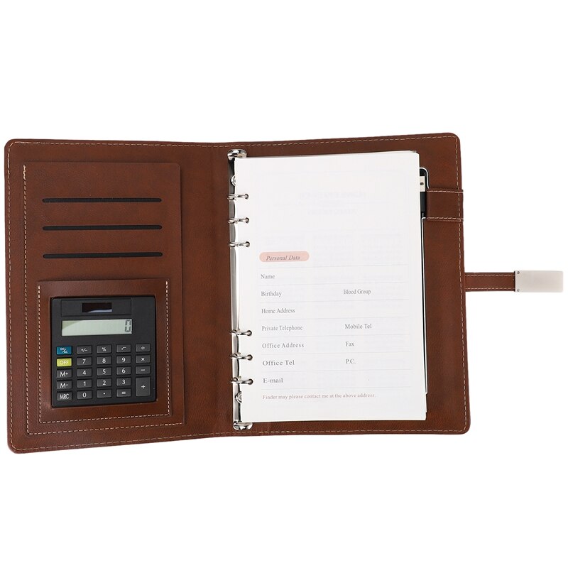 Qi Note Book Power Bank Notebook MultiFunctional 8000MAh Power Bank Binder Spiral Diary Book+USB Flash Disk: Default Title