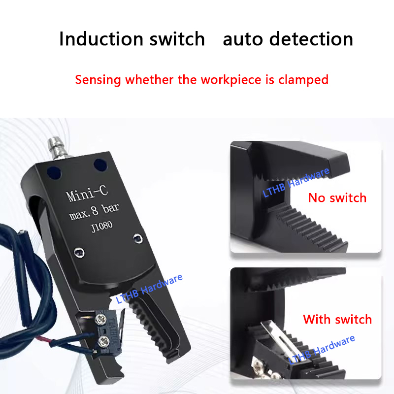 Pneumatische Grijper Manipulator Armatuur voor Spuitgieten Grijpen Met Sensor Schakelaar Water Uitloop Clip Robot Arm Arm Armatuur Cilinder