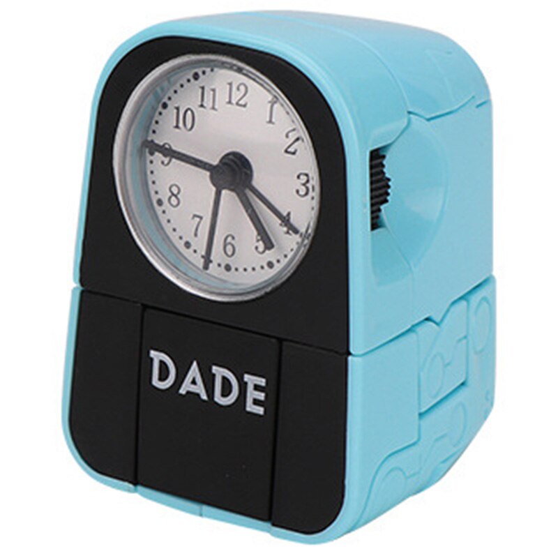 Ragazzo Bambini di Allarme Orologio Del Fumetto canna robot Orologio Da Tavolo Giocattolo telecamera Da Letto Sveglia Orologio desktop di Viaggio fa Orologi