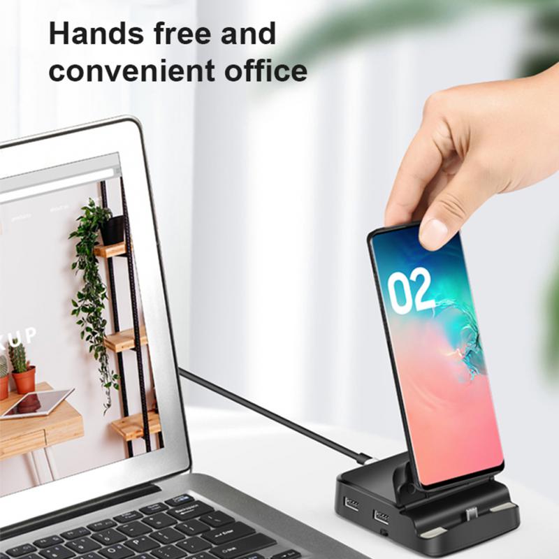 Stacja dokująca USB typu C do Samsung S20 S10 Dex Pad USB-C do kompatybilnego z HDMI USB 3.0 HUB karta SD TF PD Adapter
