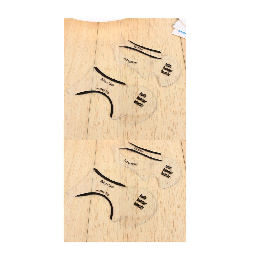 3/6/10Pcs Kat Smokey Eyeliner Stencil Voor Pijl Oogschaduw Gids Make Tool Eenvoudige Tool Set make-Up Accessoires Schoonheid