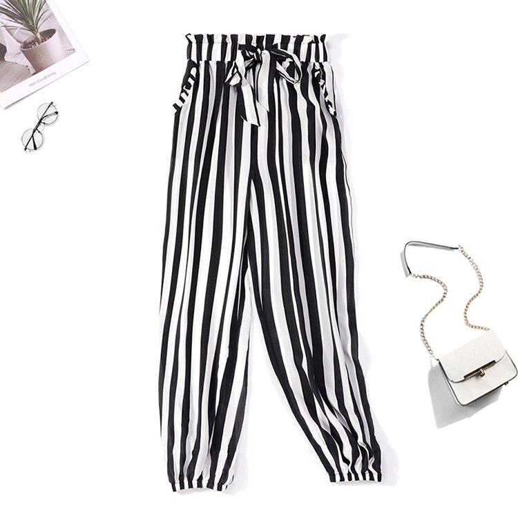 Pantalones de correr con cinturón de seda de morera auténtica para mujer, pantalones de cintura elástica, multicolor, JN134, 100%