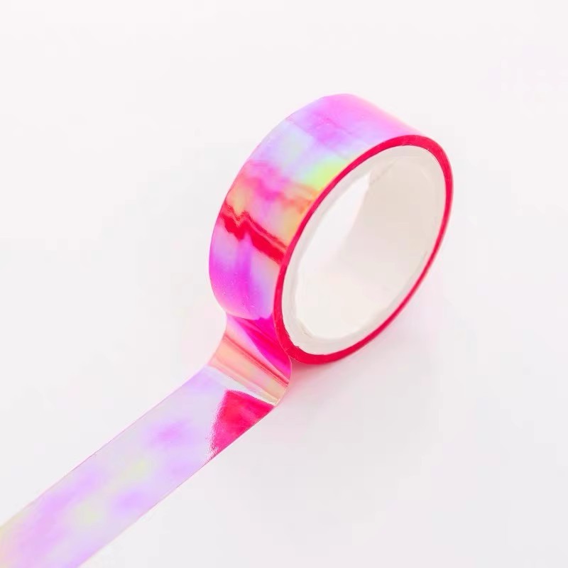 Papier Regenboogfilm Geleidelijke kleurverandering Decoratieve handaccount Kleur Handaccount Sticker Materiaal DIY Creatieve collage: Bordeaux