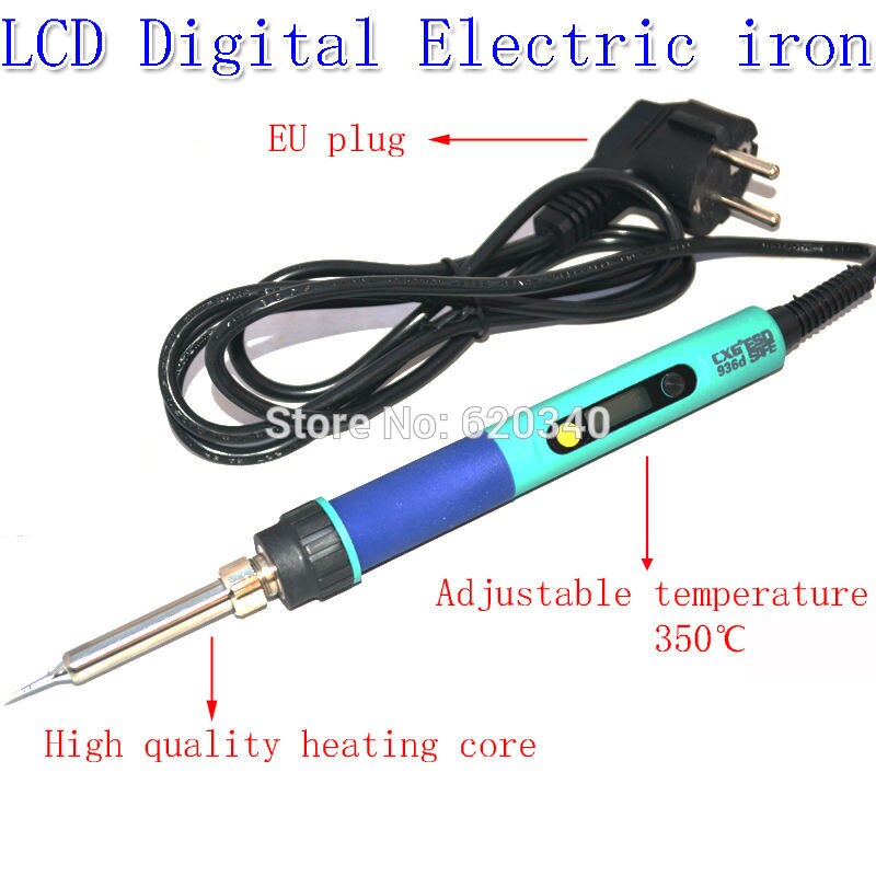 CXG 936d LED Digital Adjustable Electric Soldering Iron Constant temperature Soldering Station 60W to 936d EU Plug: 220V / 936d