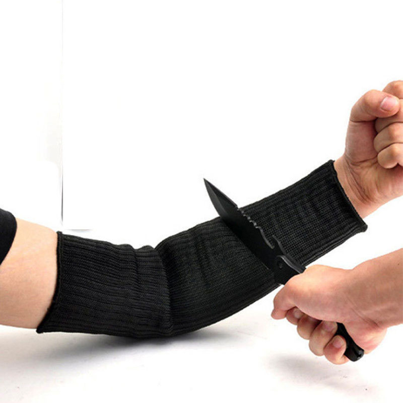 Outdoor Steel Wire Work Safety Cut Proof Arm Sleeve Cut-Resistant Arm Sleeves Protector Anti-Cutting Armband For Working Safety