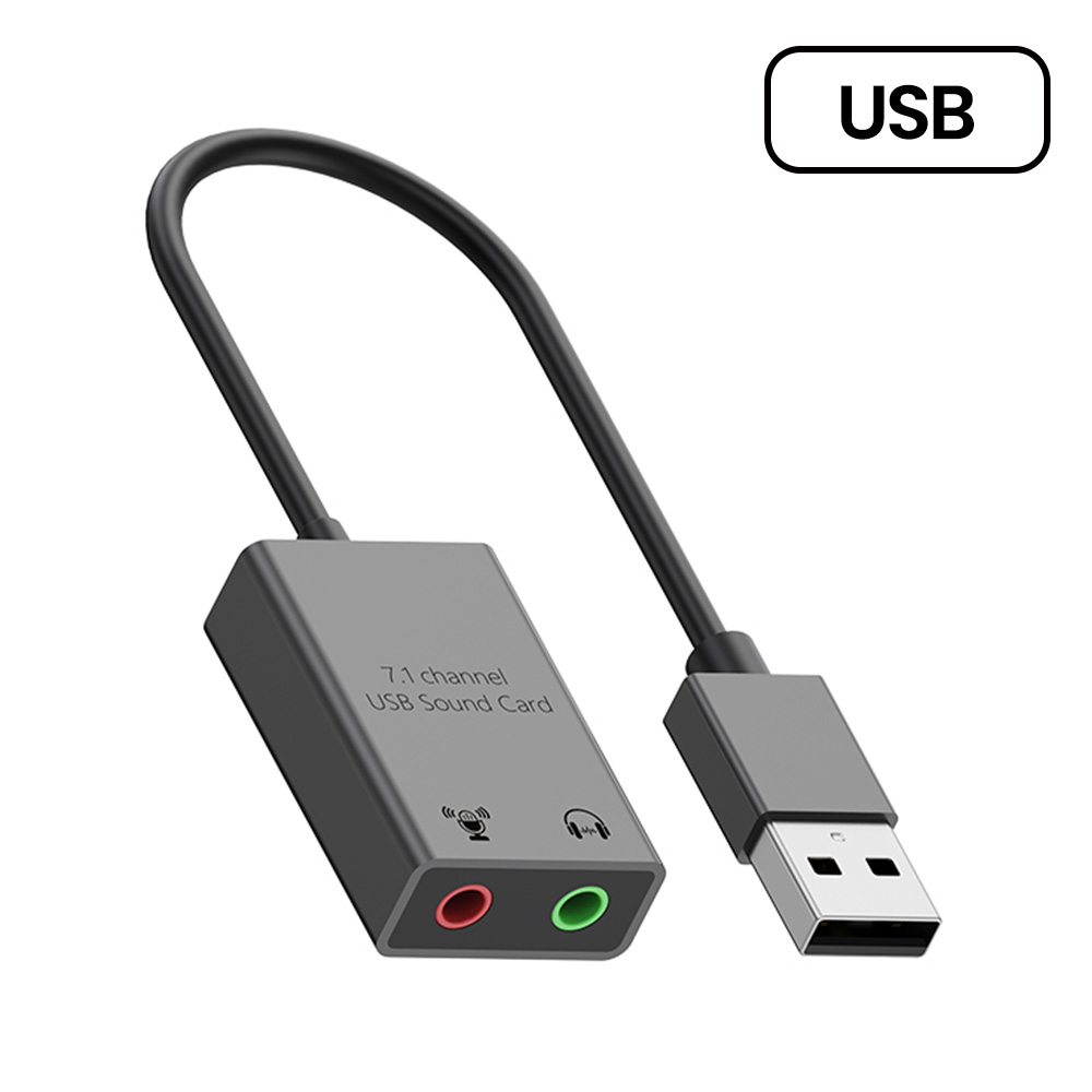 Adaptador de placa de som externa usb para 3.5mm USB-C para jack 3.5mm fone de ouvido microfone para laptop macbook pro placa de som usb externa: Prata