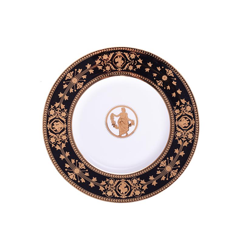 Dinner Plates 12inch Large Size Dessert Plates Bone China Steak Dishes Large Size Serving Tray Tableware: 25cm bone china