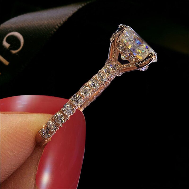 Cc enkla ringar för kvinnor cubic zirconia bröllop trendiga smycken förlovningslöfte ring bijoux  cc2101