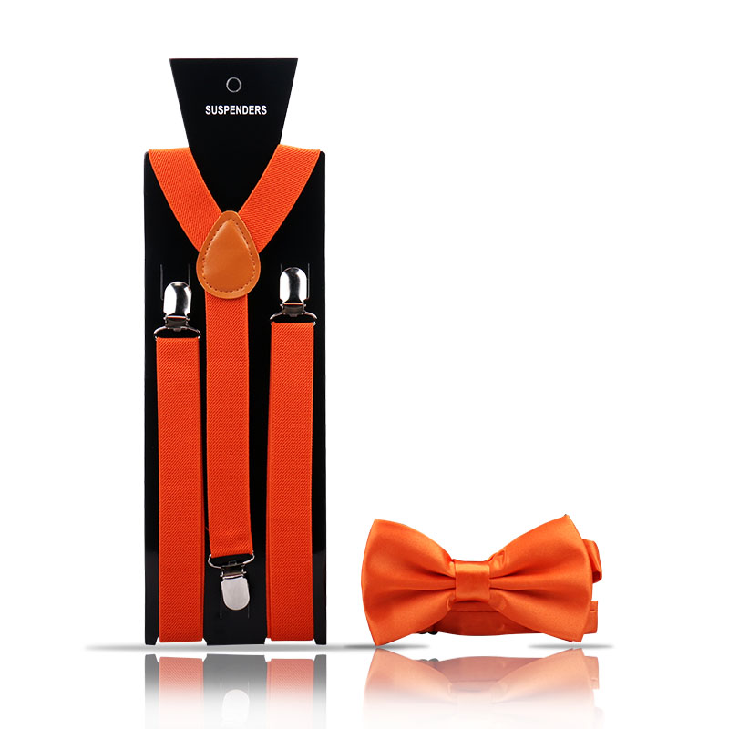 Adult Men's Suspenders And Bow Tie Two Pcs Set Harness Man For Pants Gentleman Suit Accessories Wedding Business