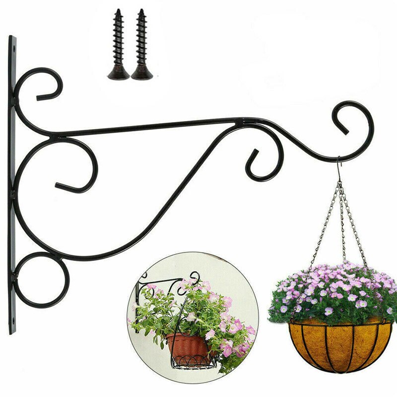 Metall Hängen Pflanzen Halterung Europäischen Stil Zauberstab Pflanzer Haken Blume Topf Eisen Laternen Aufhänger für Garten draussen drinnen Terrasse