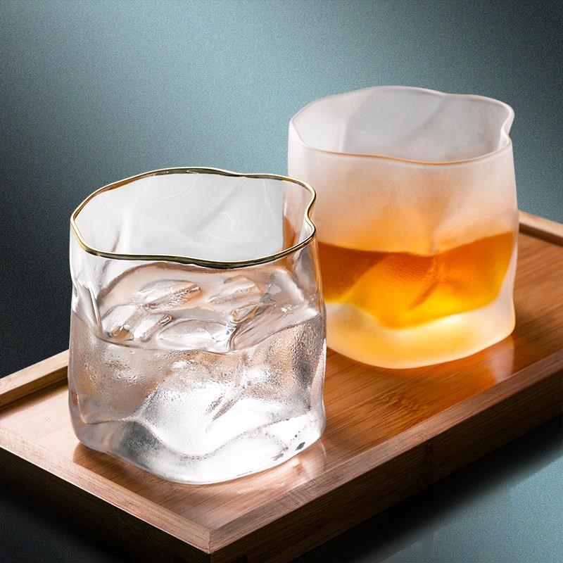 Nodic Origami Shape Glass Cup Glass Transparent Whiskey Glass Home Liquor Spirits Wine Glass Beer Glass Cocktail Glass
