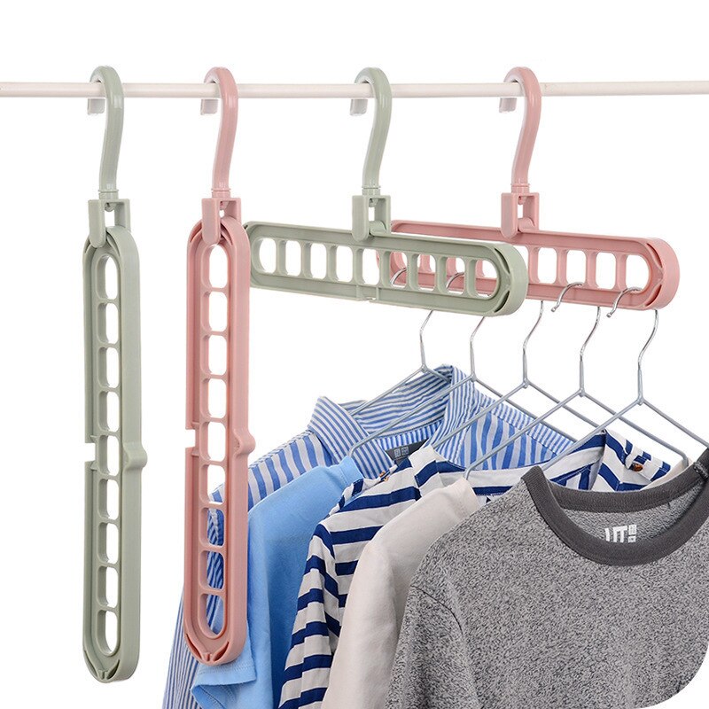 Cintres magiques multi-ports pour le séchage des vêtements, 1 pièce, support en plastique multifonction T1