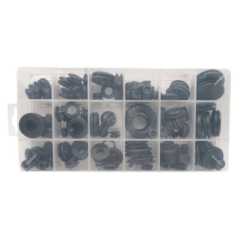 125 Pcs Nitril Rubber Nbr O-Ring Pakking Ring Assortiment Kits