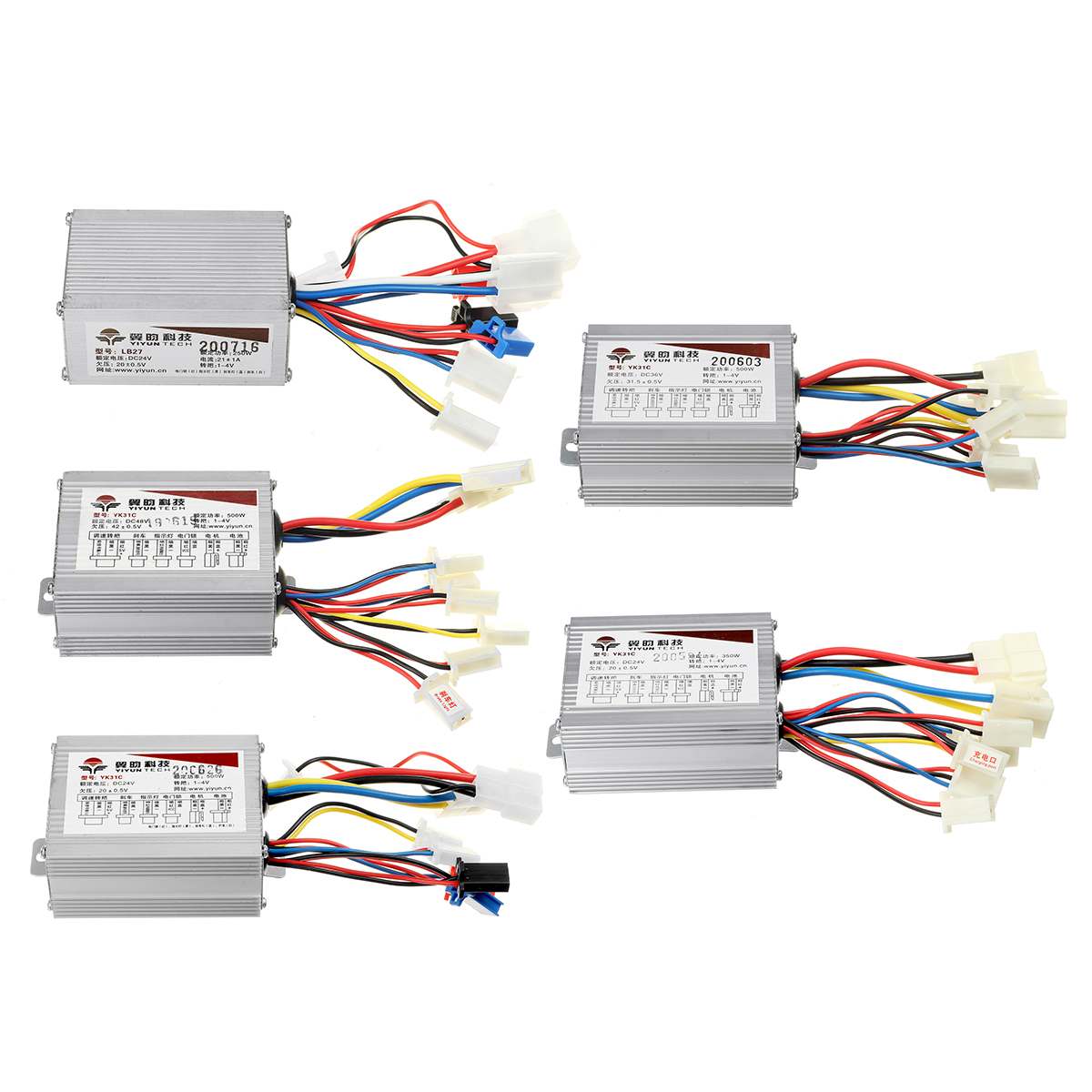 24V/36V/48V 250/350/500W Electric Bicycle Accessories DC Motor Regulator Speed Controller For Electric Bicycle E-bike Scooter