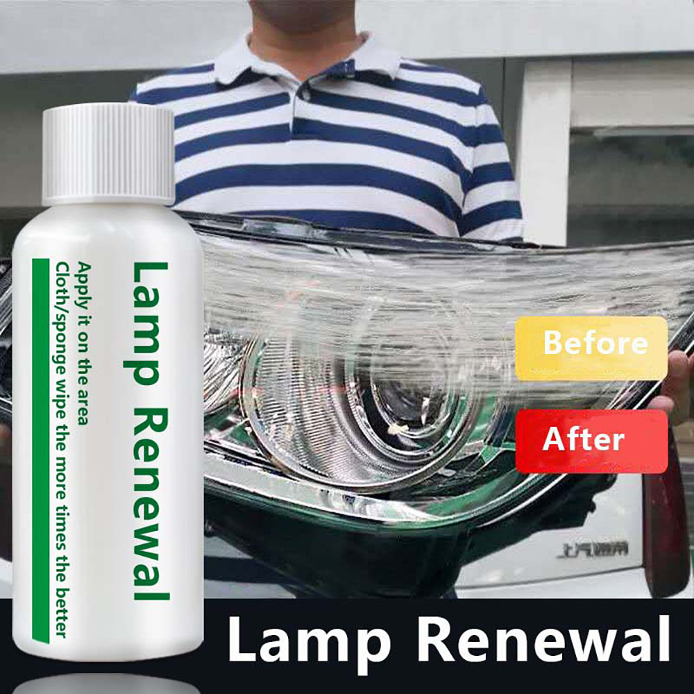 Leepee bil vedligeholdelse lampe regummiering agent lampe renovering bil forlygte restaurering polering coat 20/50ml væske
