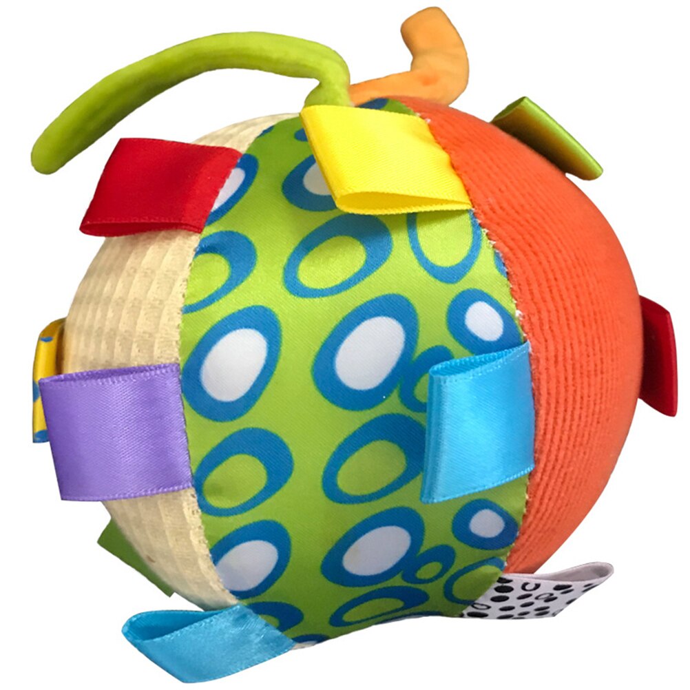 Hand Ball Toy For Baby Plush Ring Bell Rattle Hand Grasp Ball Bed Hanging Appease Toy For Baby Cotton Hand Grasp Ball #20